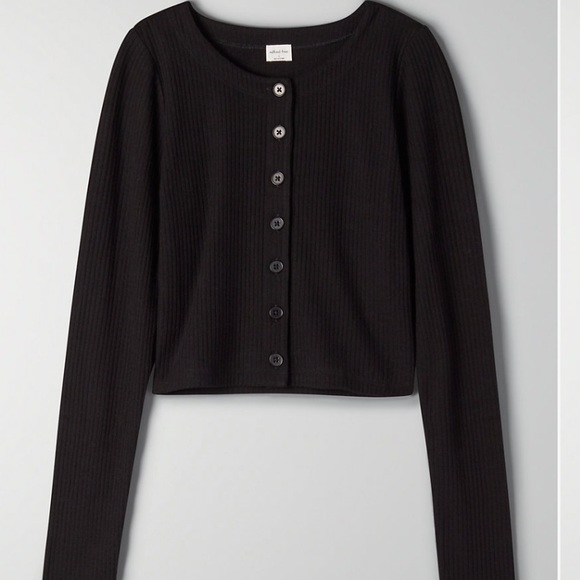 Aritzia Sweaters - NWT Aritzia Wilfred free Neptune black cardigan